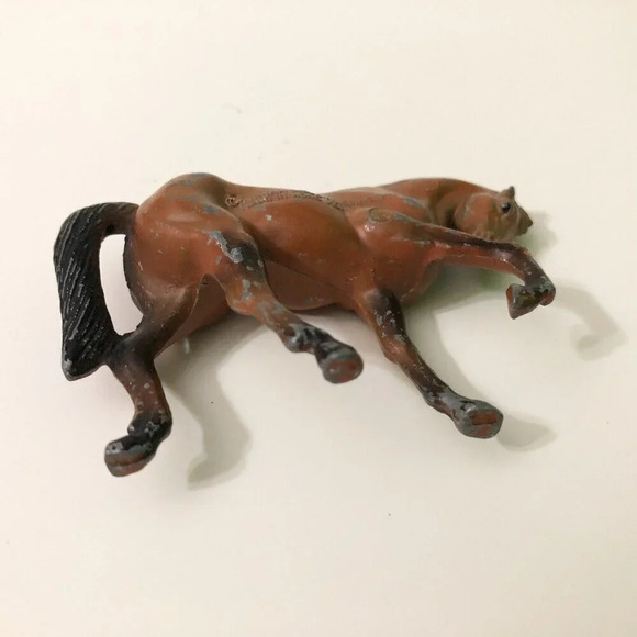 Vintage 1976 Durham Industries Metal Horse Figure 3.5 Inch Long Toy  Hong Kong - Picture 11 of 15